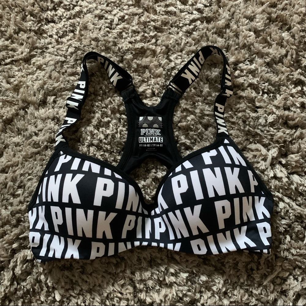 NWOT Pink/VS Ultimate Push Up Sports Bra